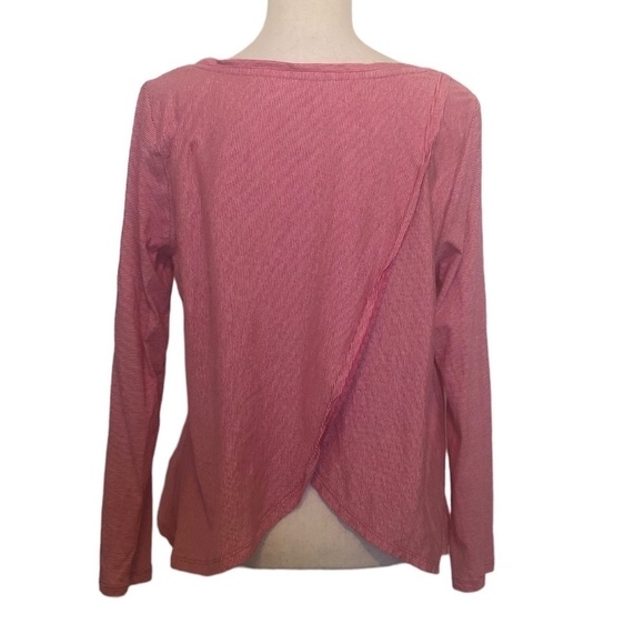 CALVIN KLEIN PERFORMANCE T-Shirt Size Large Red White Athletic Long Sleeve - Picture 2 of 10